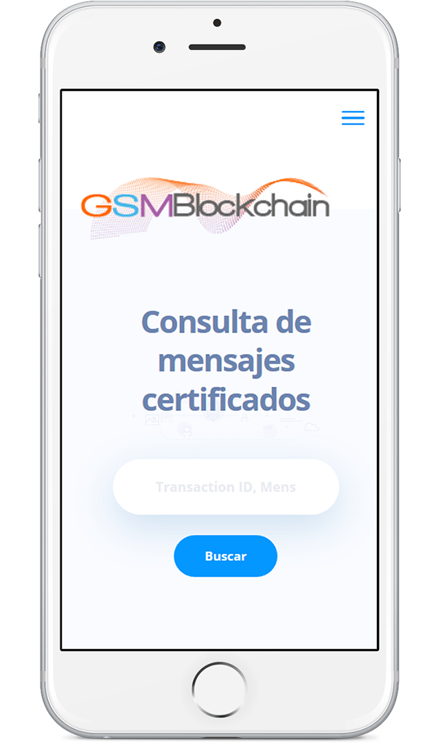 Mensaje certificado mediante Blockchain